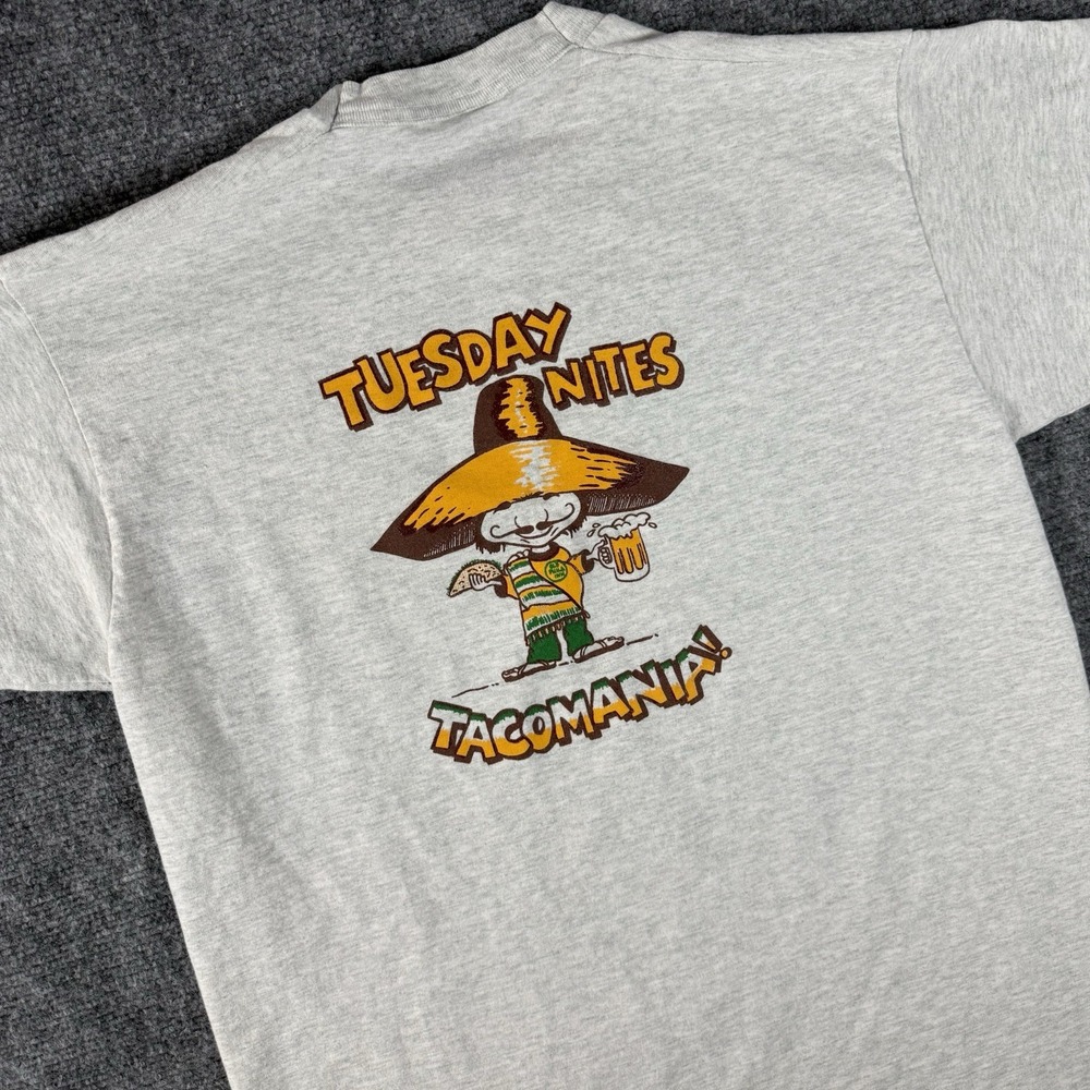 Vintage Taco Tuesday Shirt Single Stitch Olde Philadelphia Inn Maryland Medium